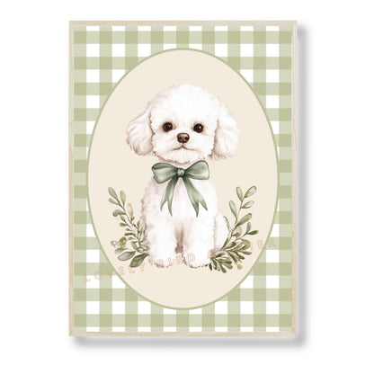 Affiche  Petit Chien & Vichy - Atelier Les Jolies Choses  
