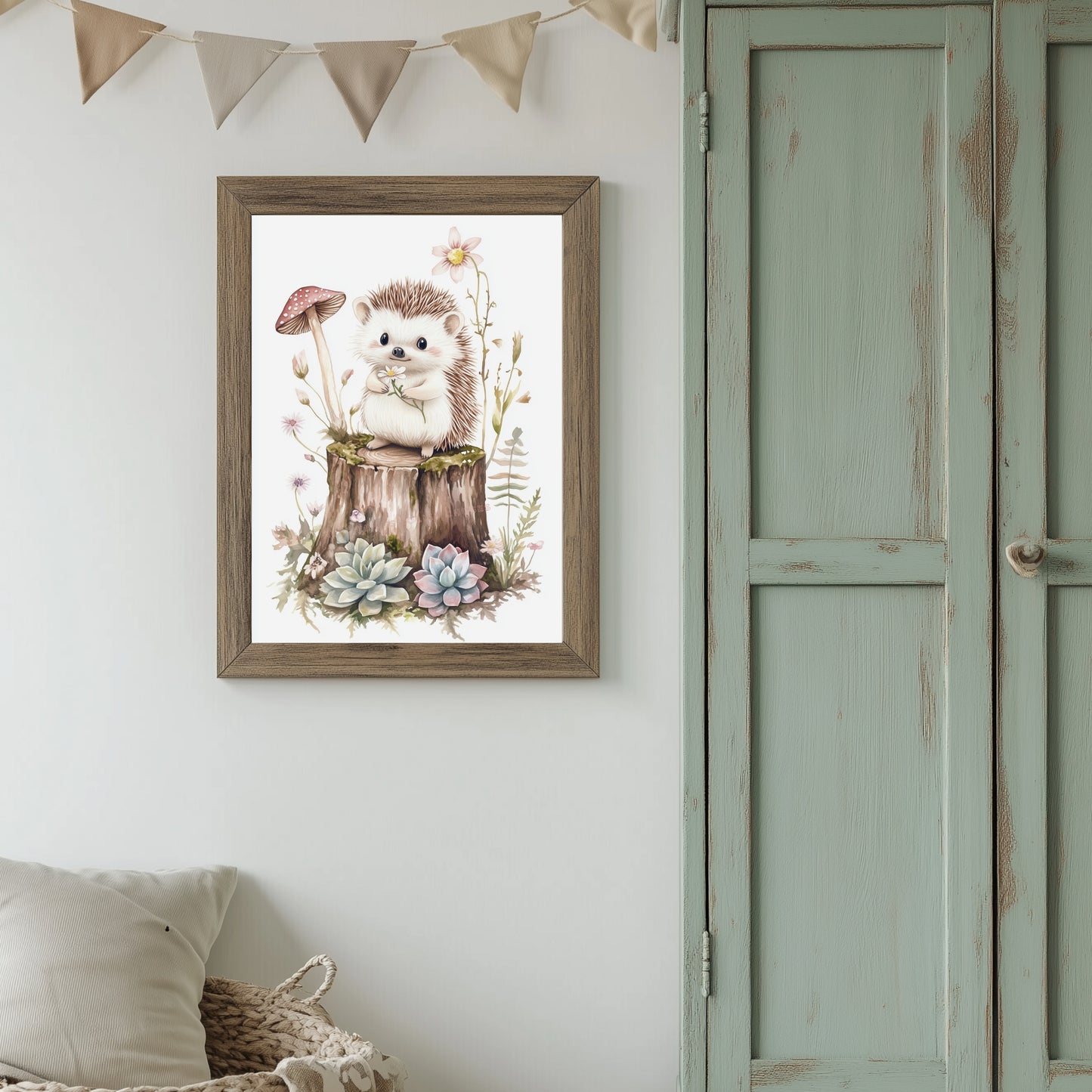 Affiche  Petit Hérisson & Fleur - Atelier Les Jolies Choses  