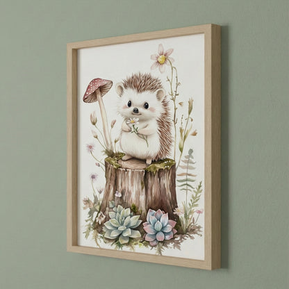 Affiche  Petit Hérisson & Fleur - Atelier Les Jolies Choses