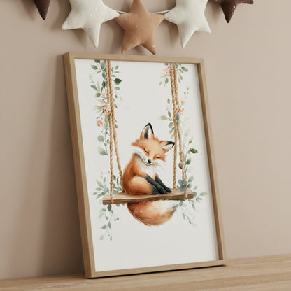 Affiche  Petit Renard & Balancelle - Atelier Les Jolies Choses  