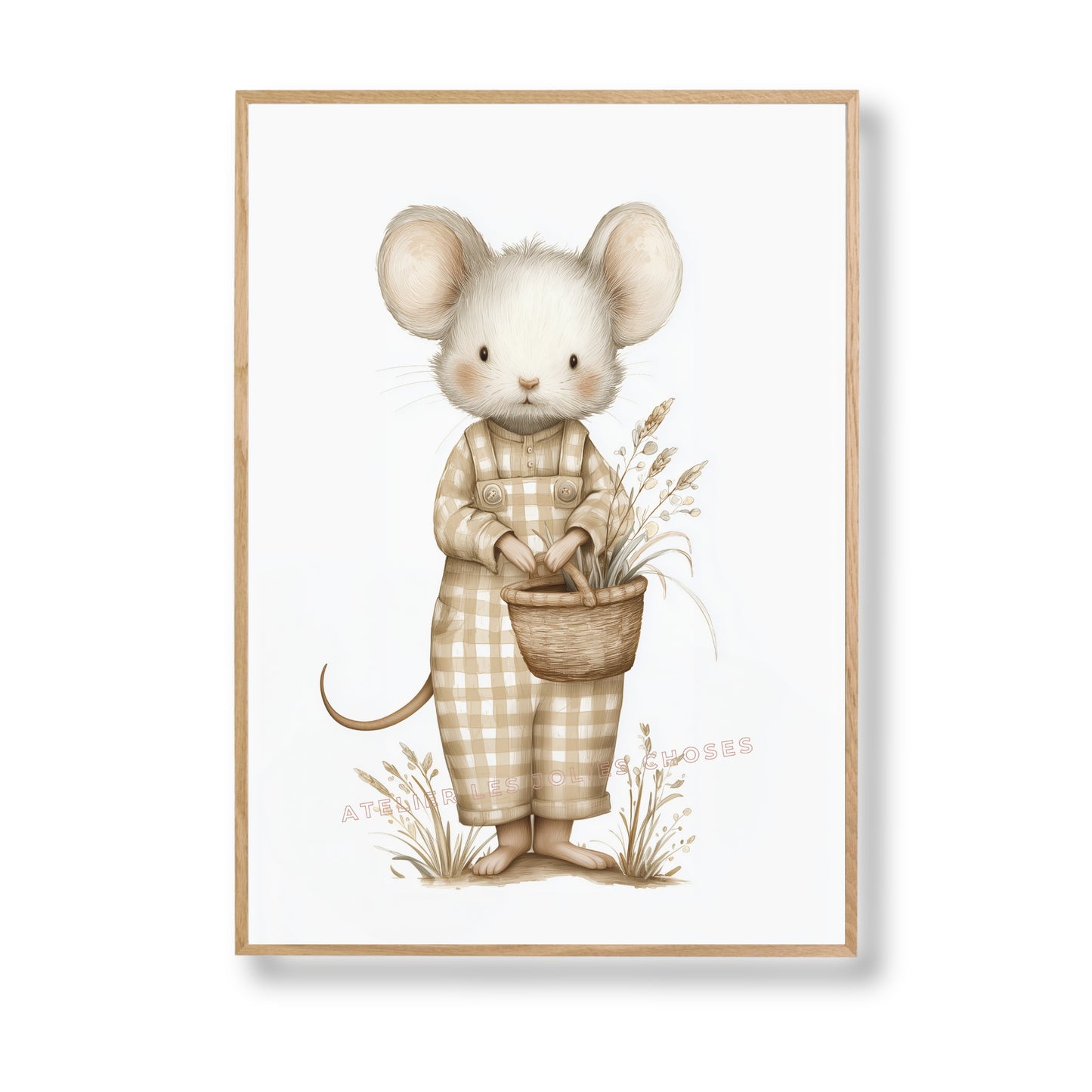 Affiche – Petite Souris Champêtre - Atelier Les Jolies Choses  