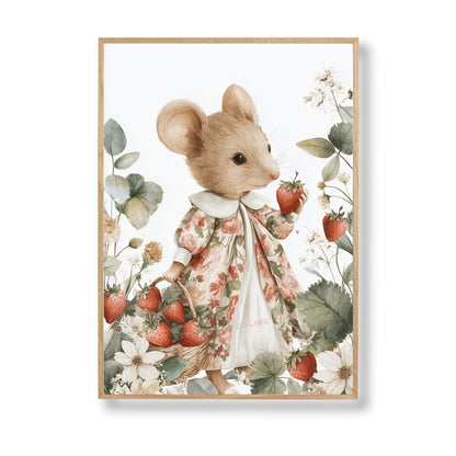 Affiche  Souris & Fraises - Atelier Les Jolies Choses  