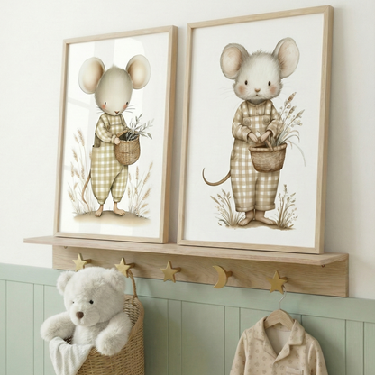 Affiche  Souris – La récolte des champs - Atelier Les Jolies Choses  