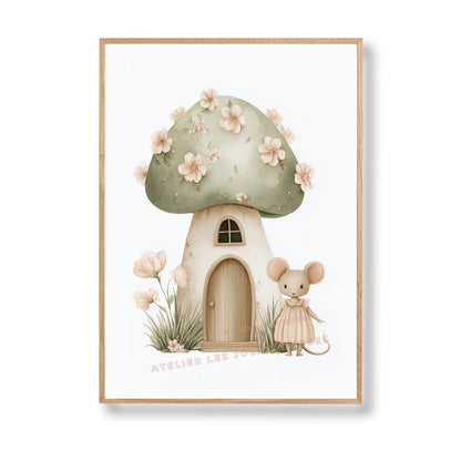 Affiche  Souris & sa jolie maison - Atelier Les Jolies Choses  
