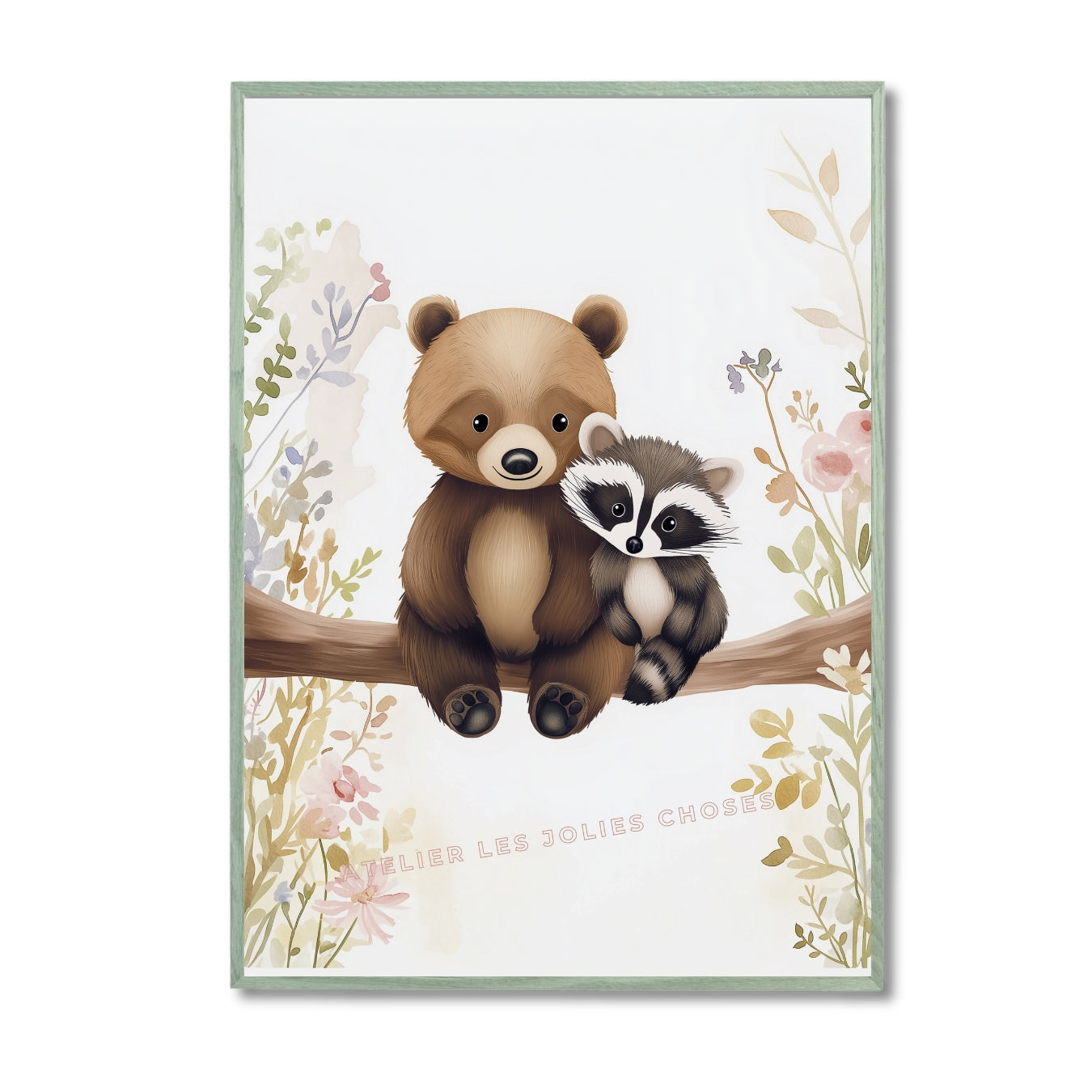 Affiche - Tendresse Ourson & Raton