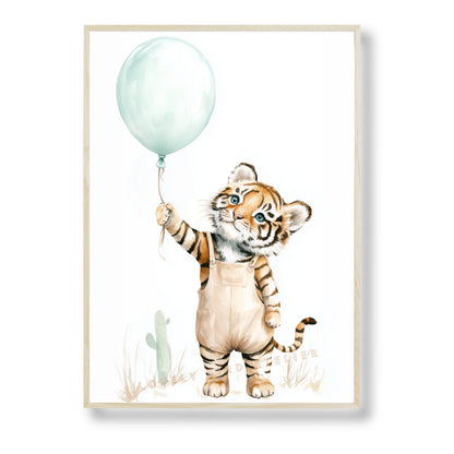 Affiche Tigron & Ballon - Atelier Les Jolies Choses  