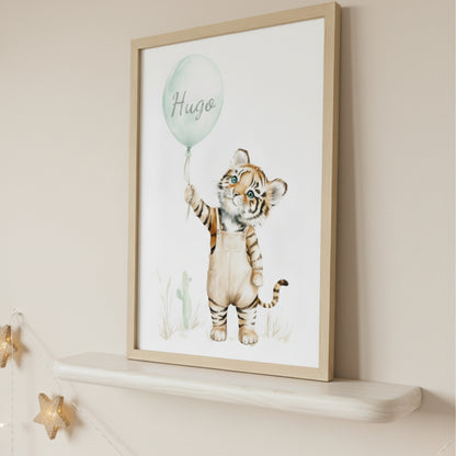 Affiche Tigron & Ballon - Atelier Les Jolies Choses