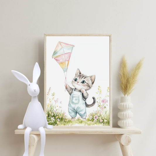 Chat & Cerf-Volant – Vol au Gré du Vent - Atelier Les Jolies Choses  