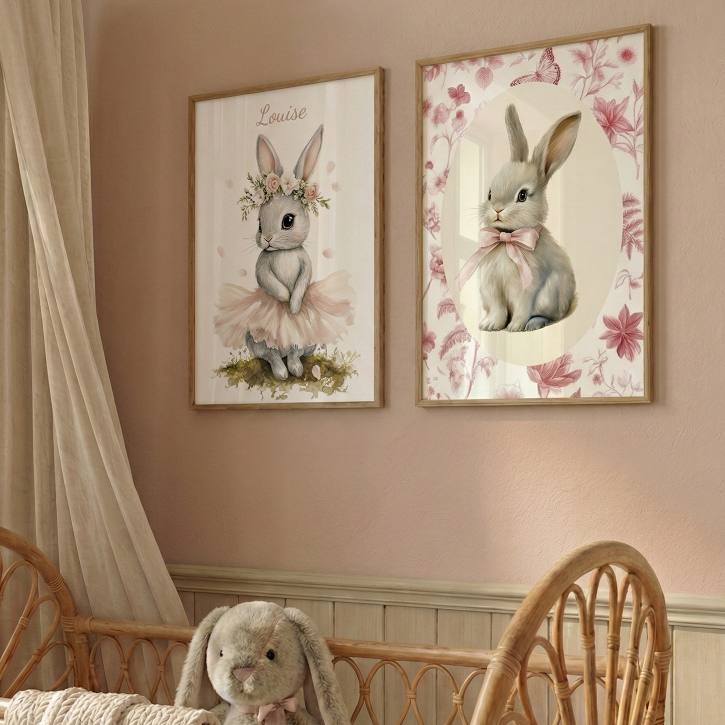 Compagnon du jardin fleuri – Édition toile de Jouy - Atelier Les Jolies Choses