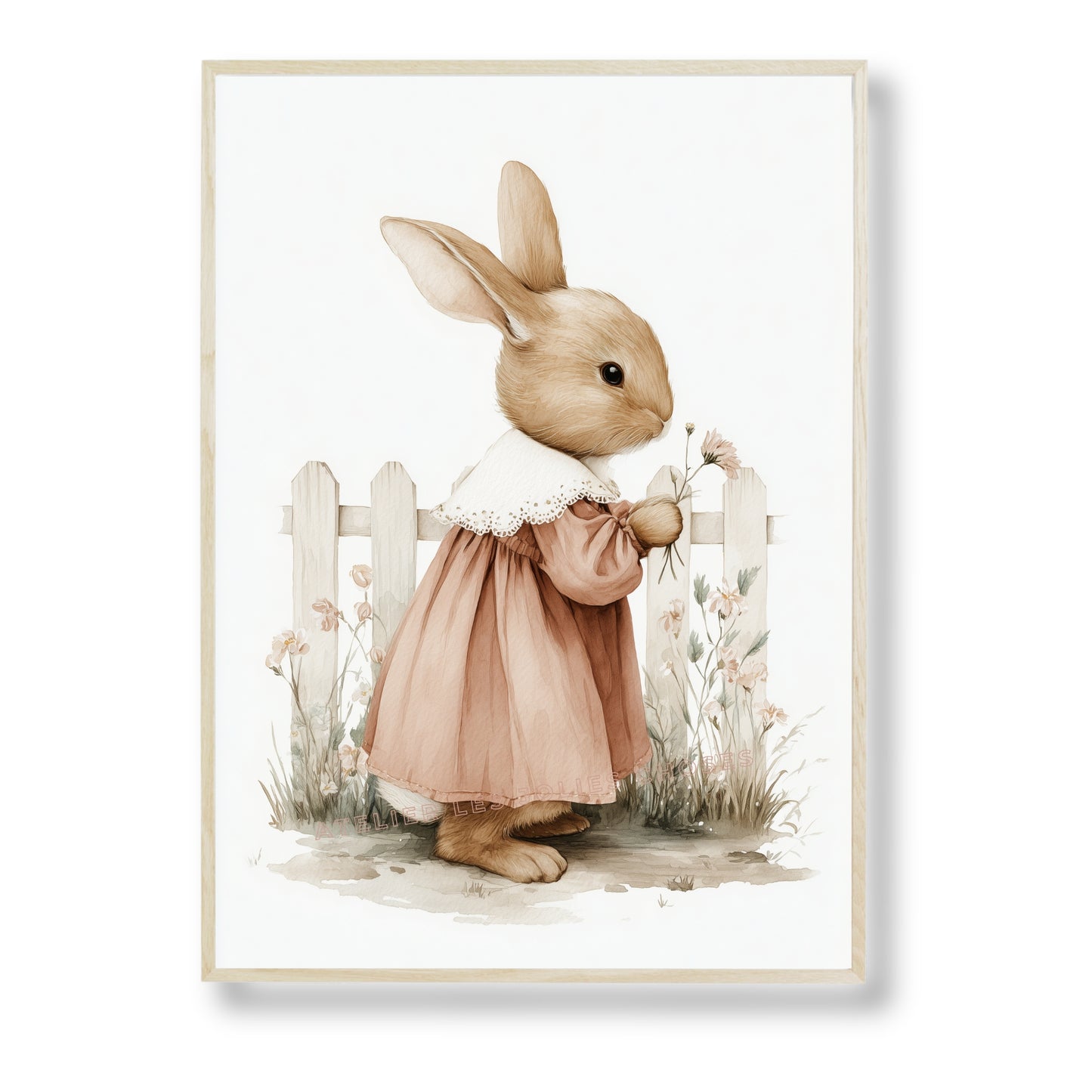 Affiche Lapine  – La promenade du matin