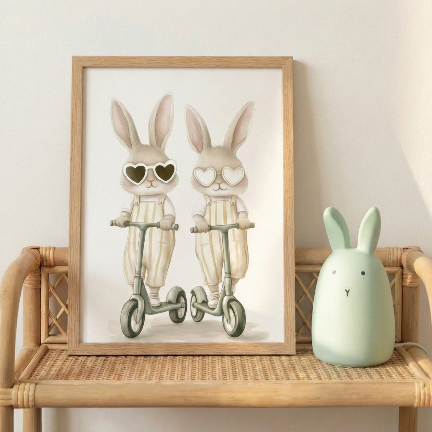 Affiche -  La Course des Frères Lapins - Atelier Les Jolies Choses