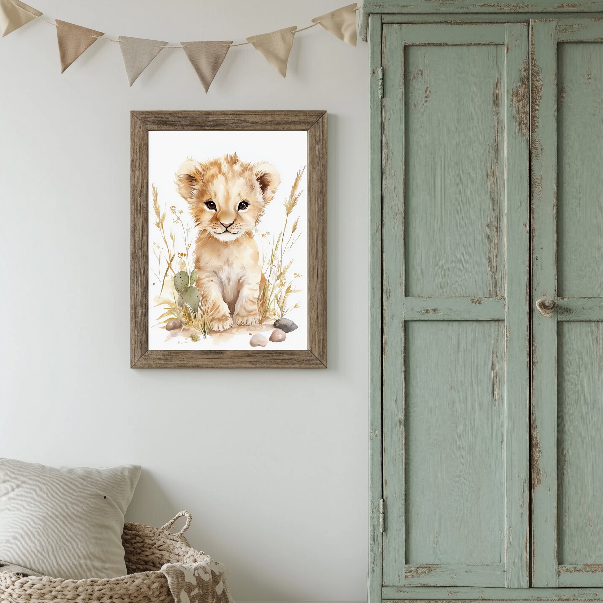 Illustration  Lionceau & Savane - Atelier Les Jolies Choses  