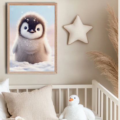 Affiche  Pingouin & Neige - Atelier Les Jolies Choses  