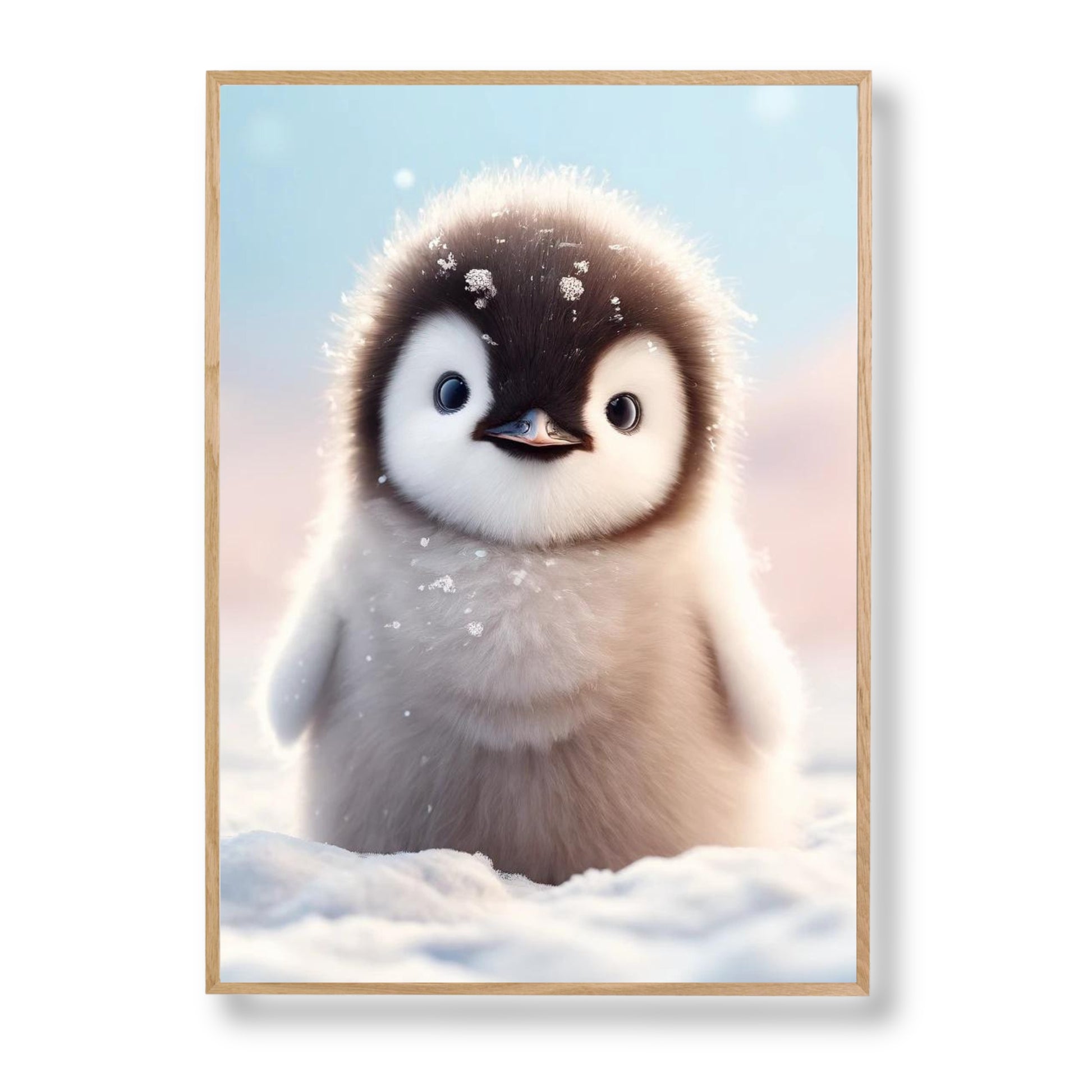 Affiche  Pingouin & Neige - Atelier Les Jolies Choses  