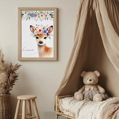 Affiche Biche & Poésie - Atelier Les Jolies Choses  