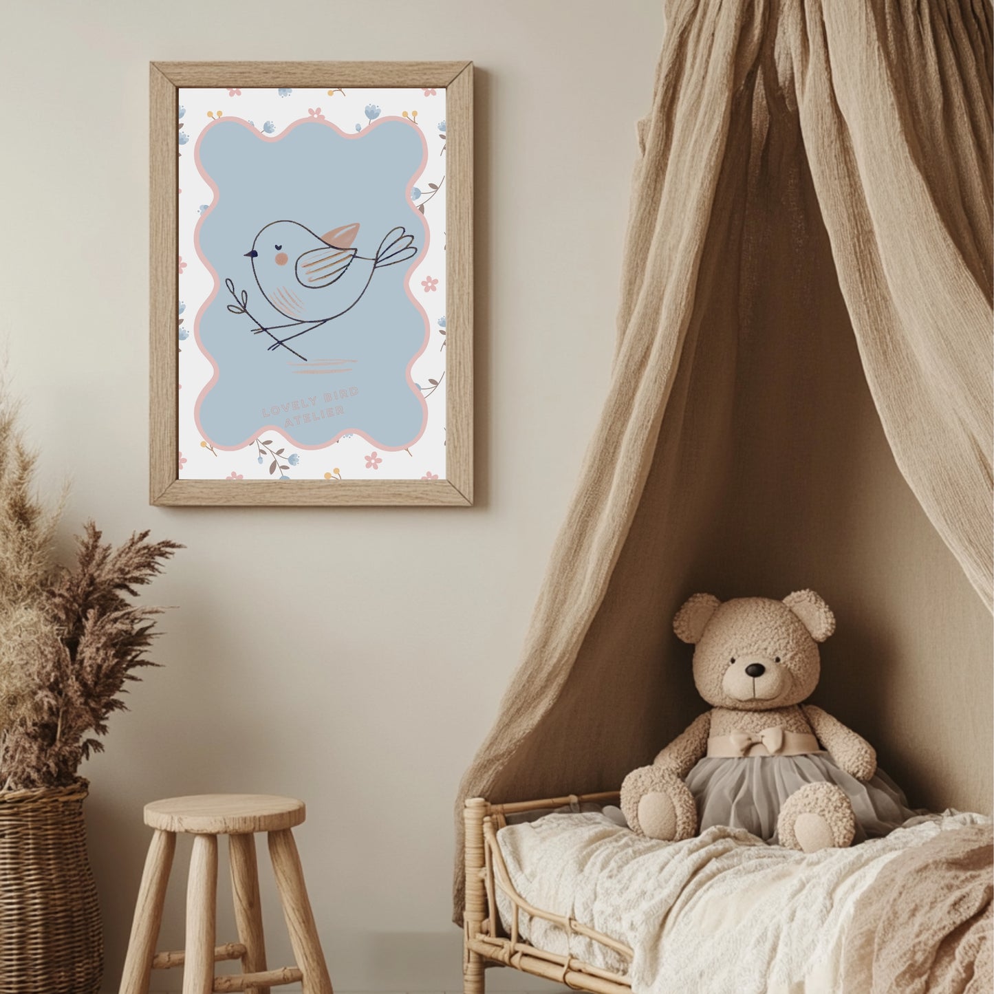 Affiche Oiseau & Poésie - Atelier Les Jolies Choses  