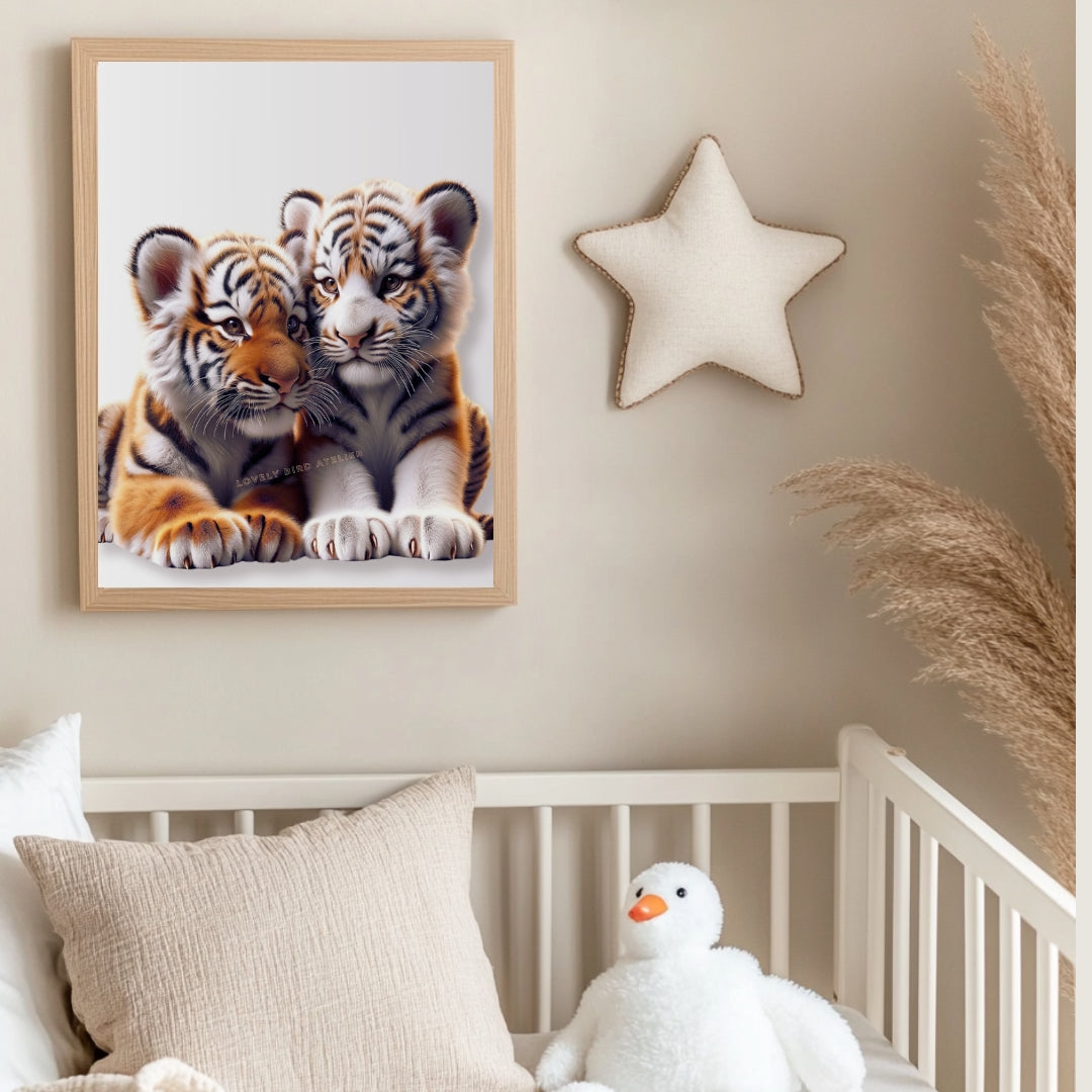 Affiche Duo Tigres - Atelier Les Jolies Choses  