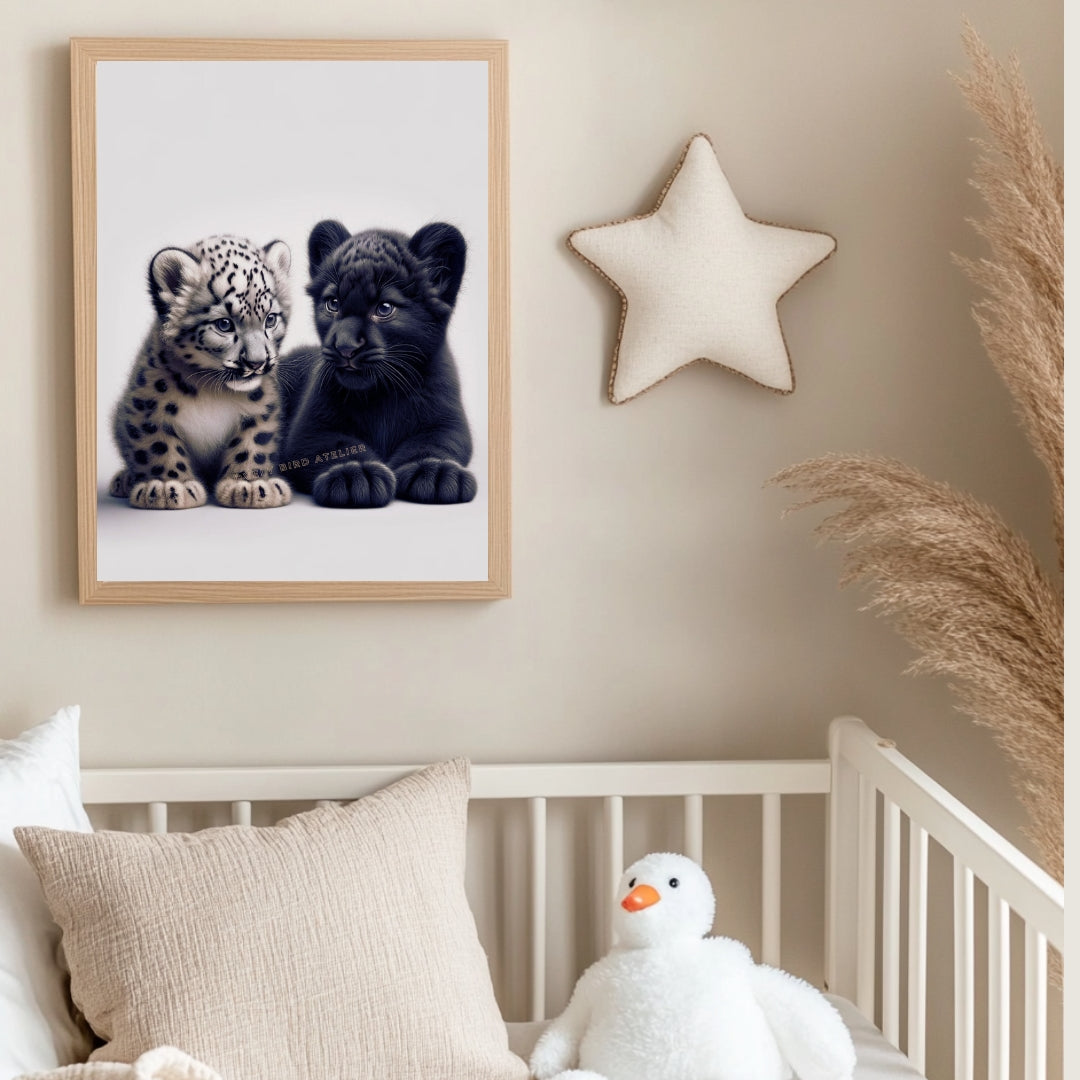 Affiche Duo Panthères - Atelier Les Jolies Choses  