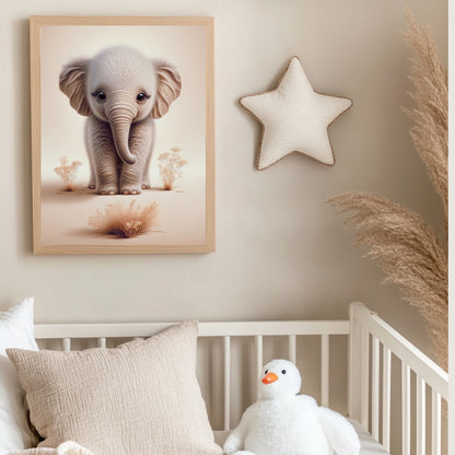 Affiche Éléphanteau Mignon - Atelier Les Jolies Choses  