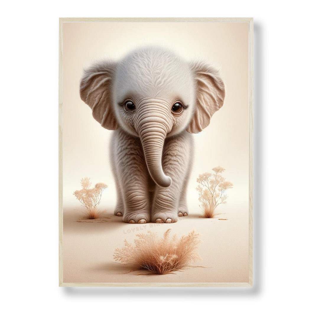 Affiche Éléphanteau Mignon - Atelier Les Jolies Choses  