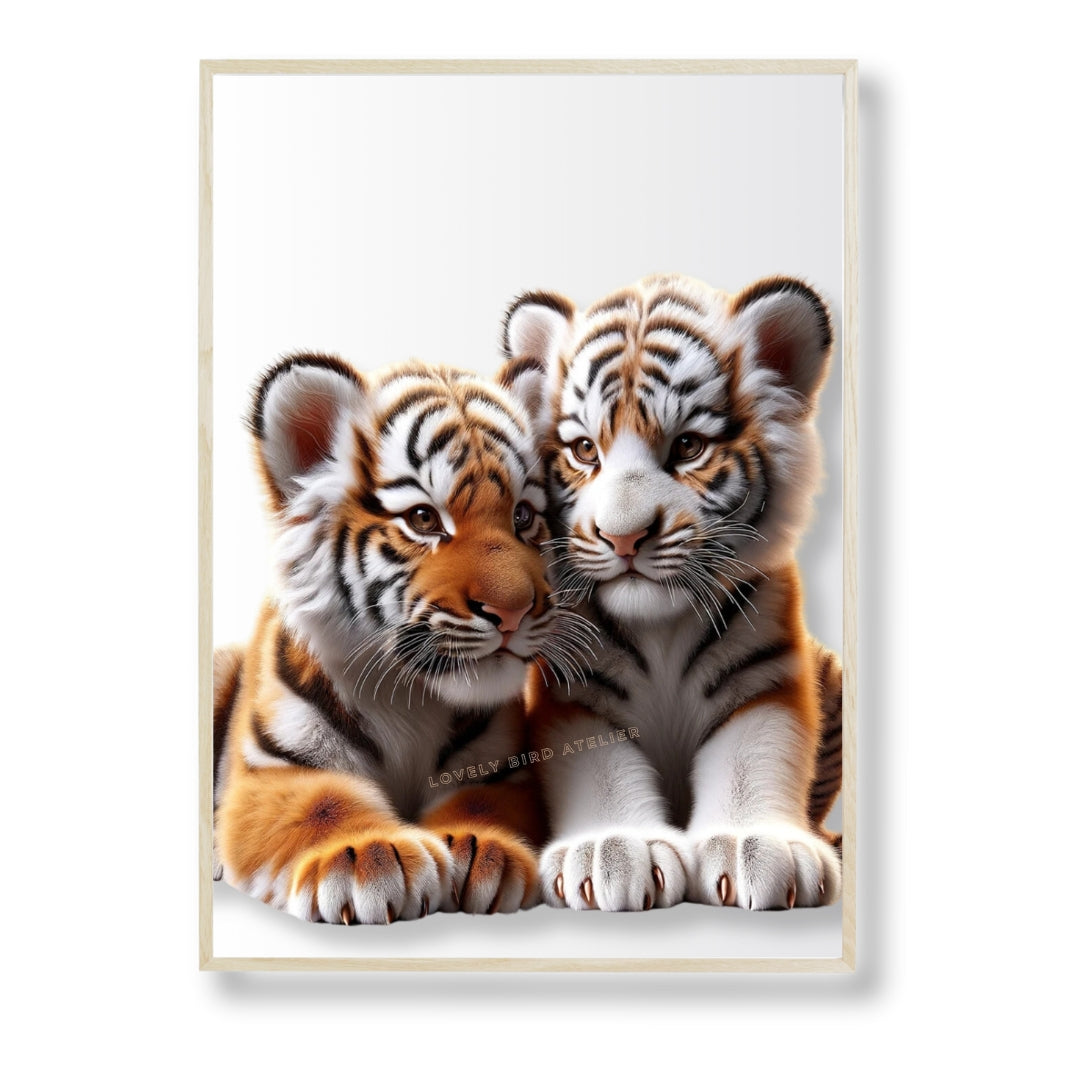 Affiche Duo Tigres - Atelier Les Jolies Choses  