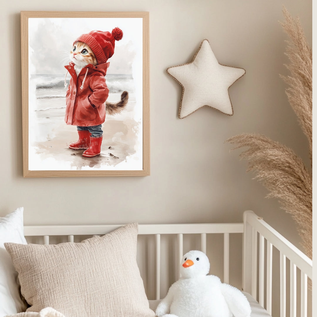 Affiche Chat &  Ciré - Atelier Les Jolies Choses  