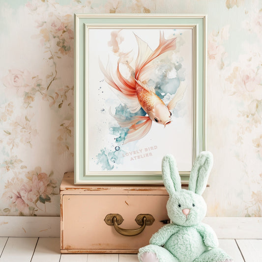 Illustration  Poisson - Lovely Bird Atelier   