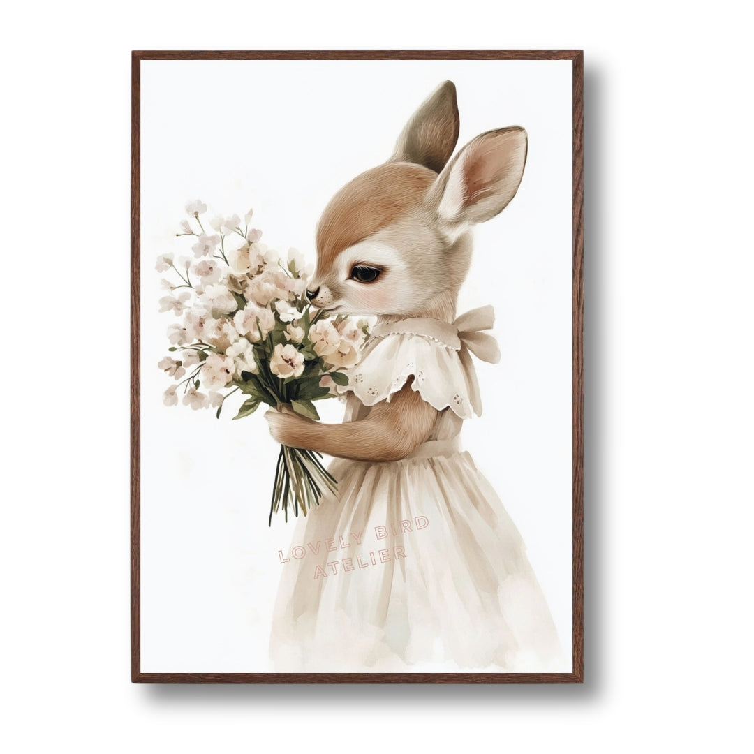 Affiche Biche & Joli Bouquet - Atelier Les Jolies Choses  
