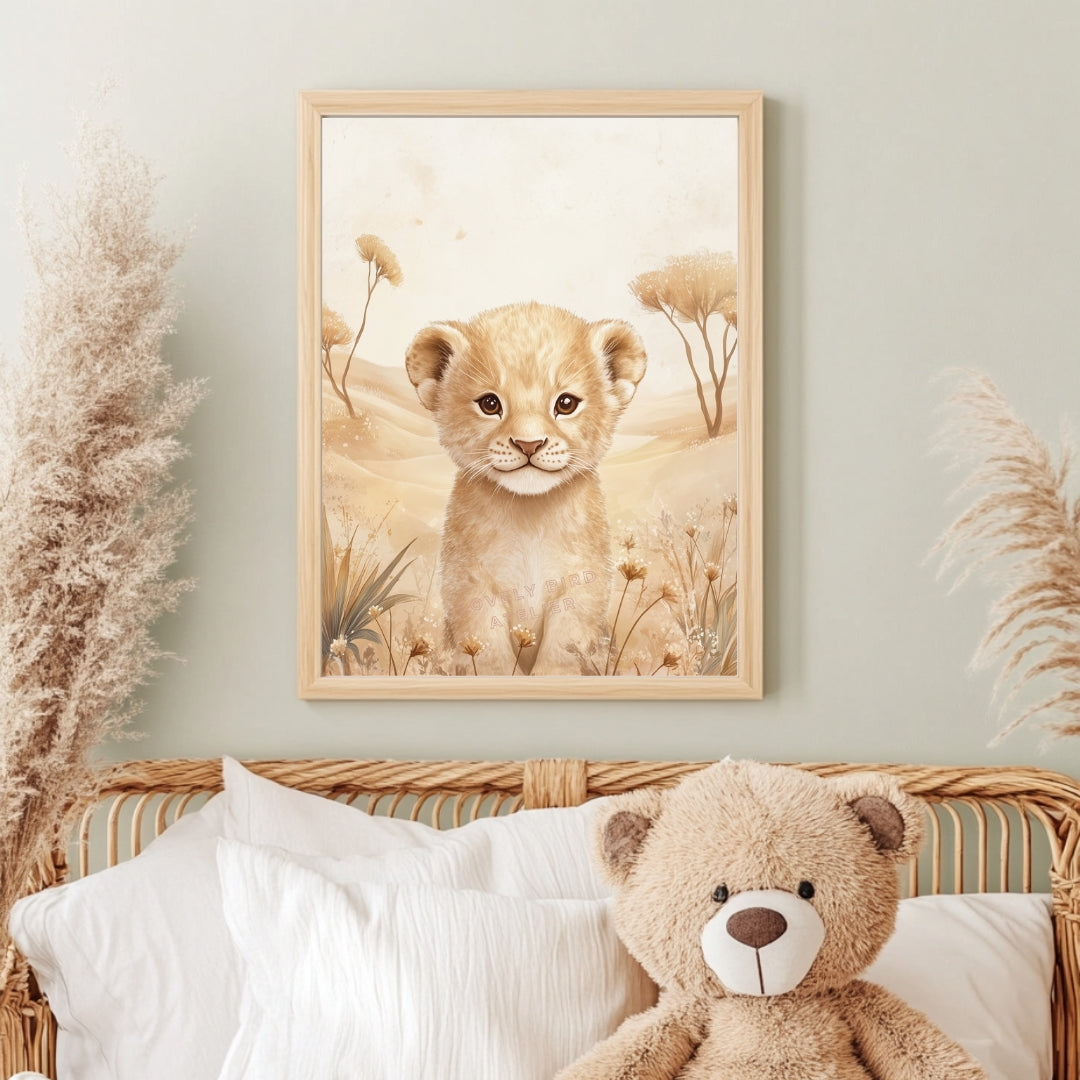 Illustration  Lionceau & Savane - Atelier Les Jolies Choses  