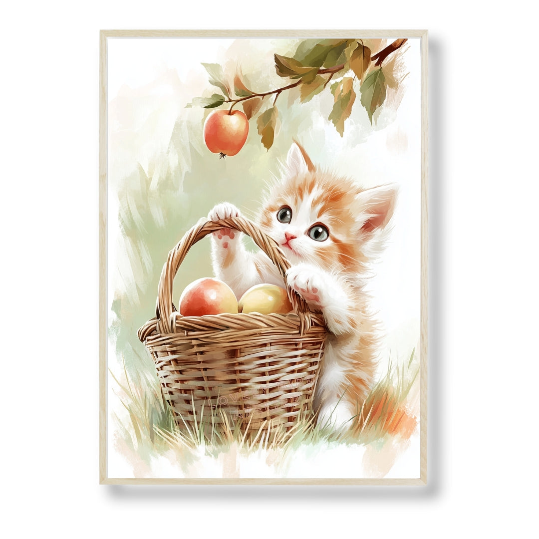Affiche Chat &  Pommier - Atelier Les Jolies Choses  