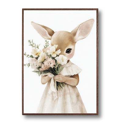 Affiche Biche & Fleurs Délicates - Atelier Les Jolies Choses  