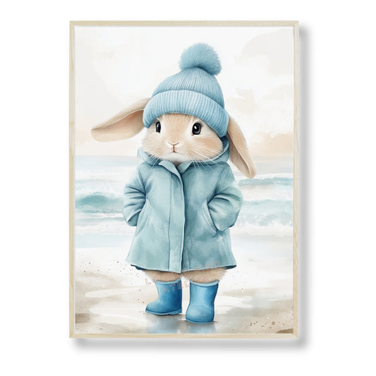 Affiche Lapin & Océan - Lovely Bird Atelier   