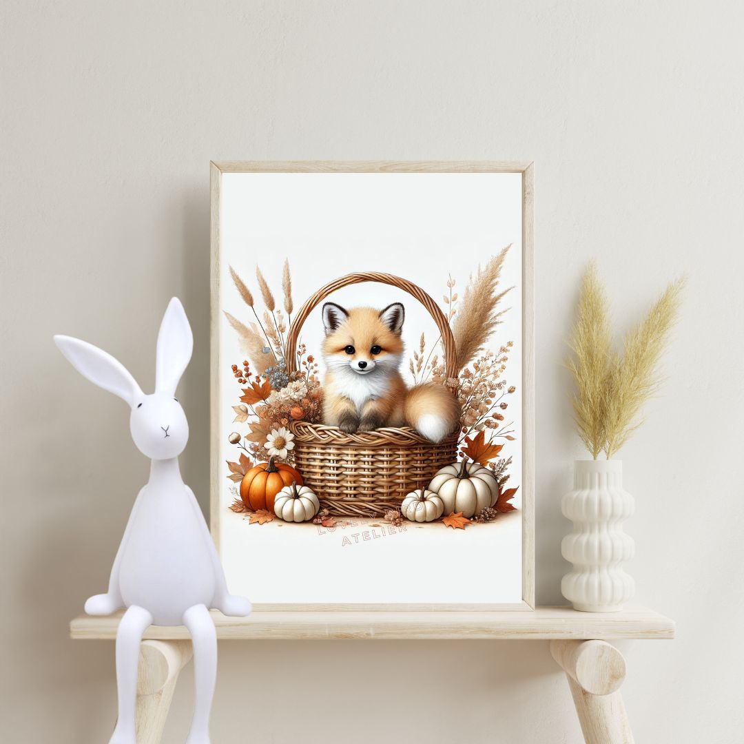 Affiche Renard & Automne - Atelier Les Jolies Choses  