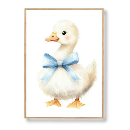 Affiche Caneton Blanc & Nœud - Atelier Les Jolies Choses  