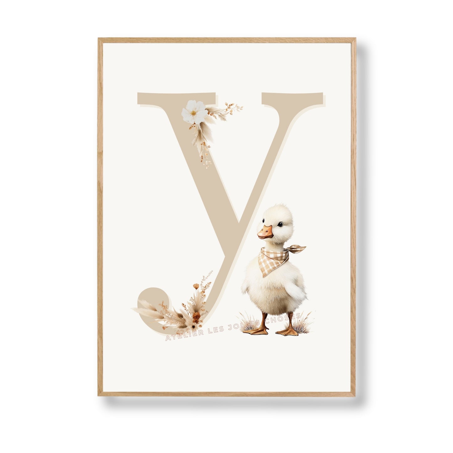 Affiche Lettre Y & Oie