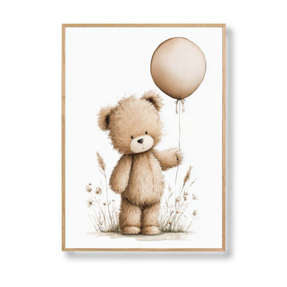 Affiche  - Mon ours au ballon