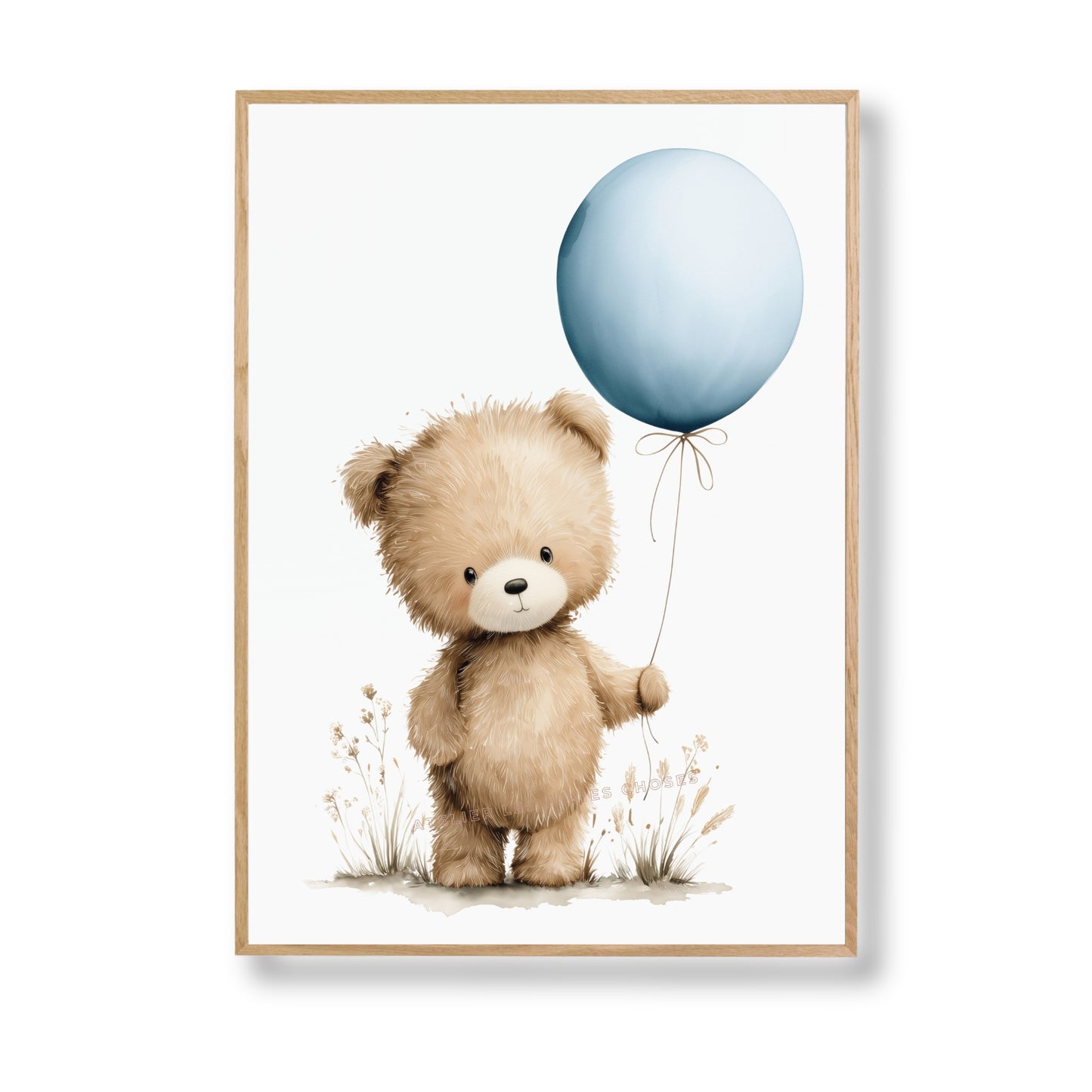 Affiche  - Mon petit ours et son ballon bleu