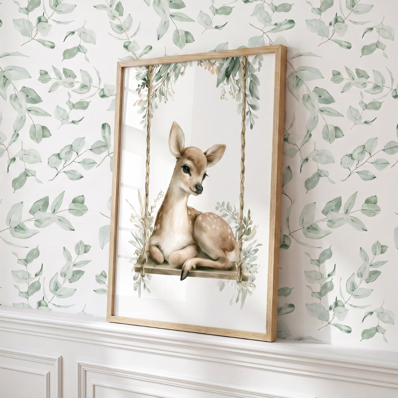 Affiche - Le Petit Faon sur sa Balançoire