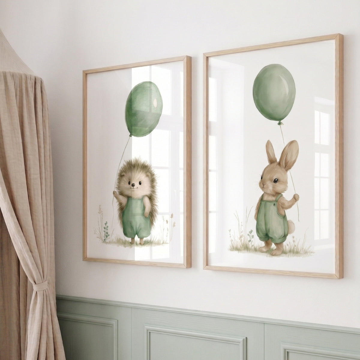 Affiche - Le petit hérisson au ballon