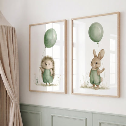 Affiche - Le petit hérisson au ballon