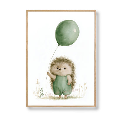 Affiche - Le petit hérisson au ballon