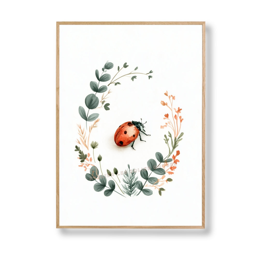 Affiche - La petite coccinelle