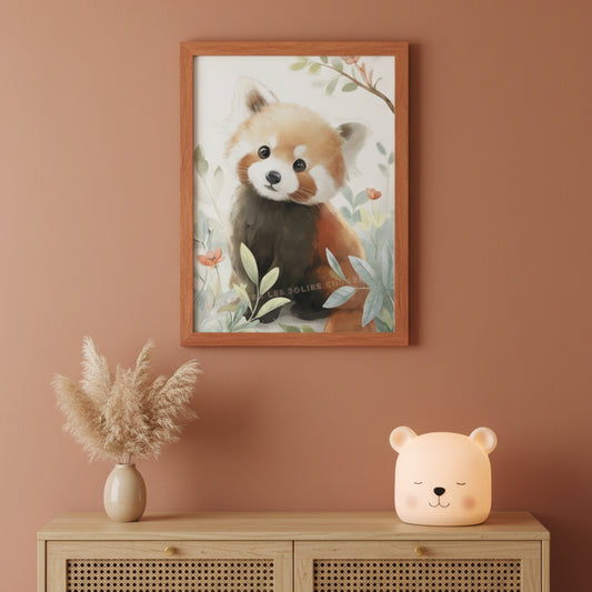 Affiche Panda Roux - Petit Vagabond