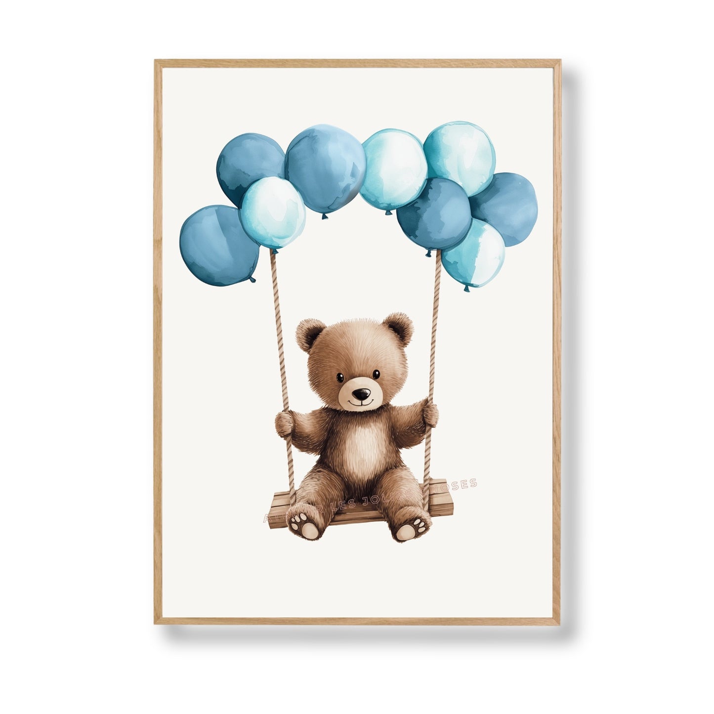 Affiche  Ourson & Balançoire