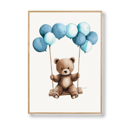 Affiche  Ourson & Balançoire