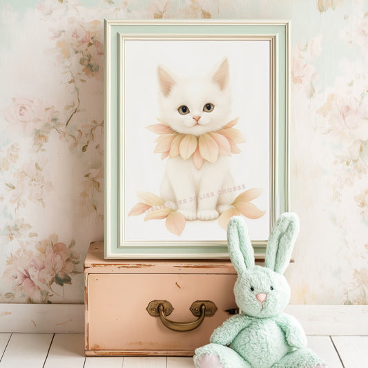 Petit Chat en Fleur