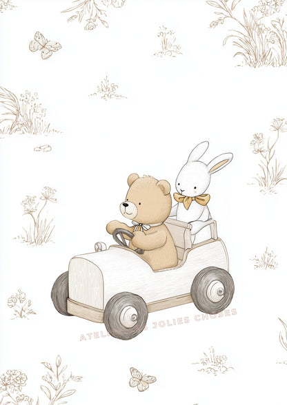 Illustration  – En promenade - Atelier Les Jolies Choses  