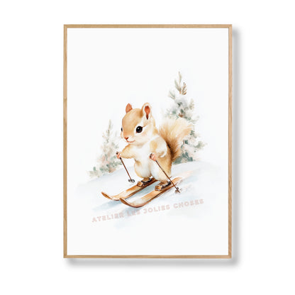 Illustration  – L’écureuil des neiges - Atelier Les Jolies Choses  