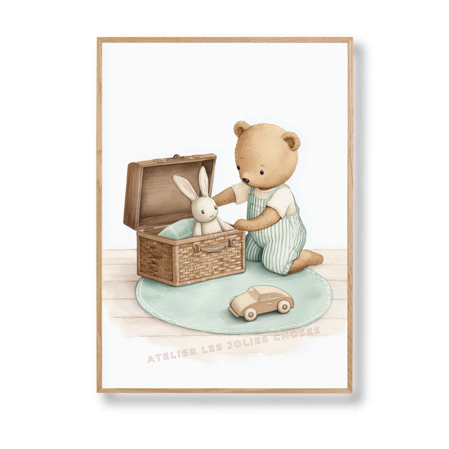 Illustration  – L’ours et son lapin - Atelier Les Jolies Choses  