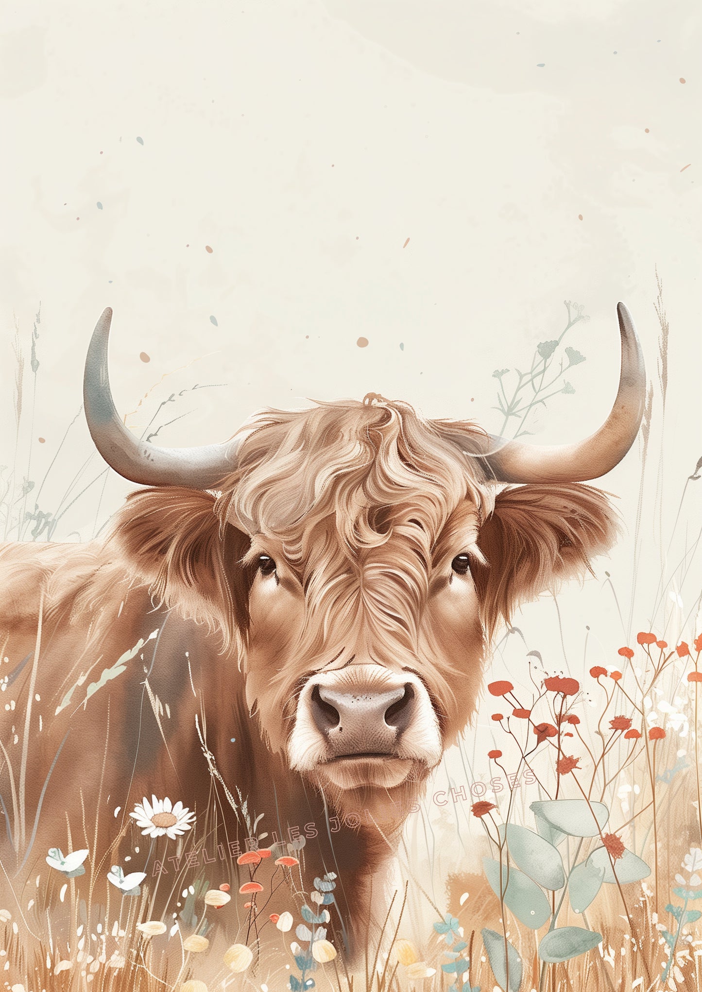 Illustration " La gardienne des Fleurs” - Atelier Les Jolies Choses  